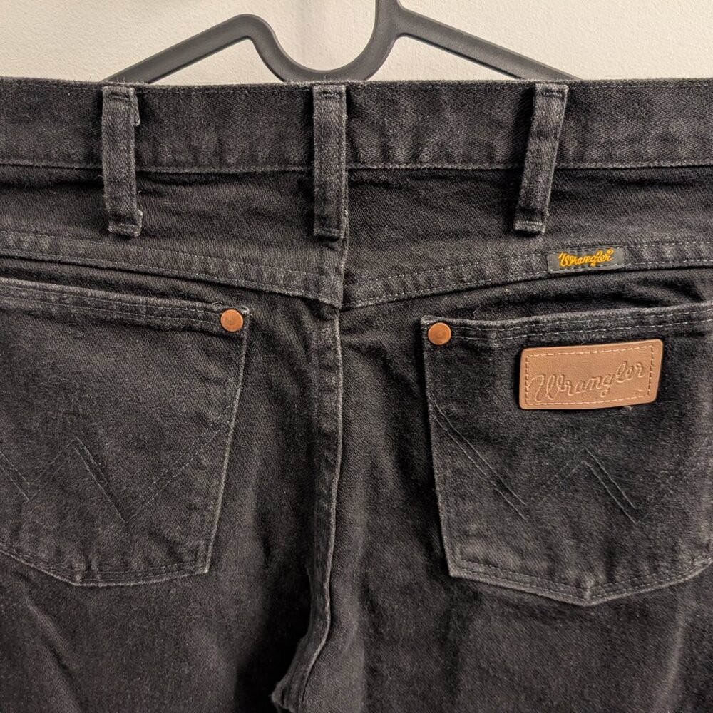 Wrangler vintage black jeans with copper highlights - read size description. - Picture 4 of 6